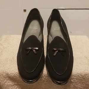 STUART WEITZMAN WOMENS LOAFERS CREPPE SZ 6.5N